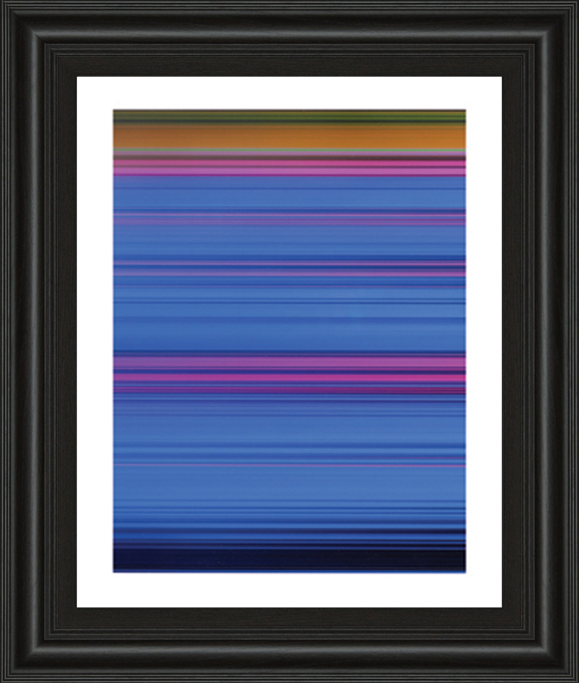 Abstract Blues By Mark Baker - Framed Print Wall Art - Blue Classy Art