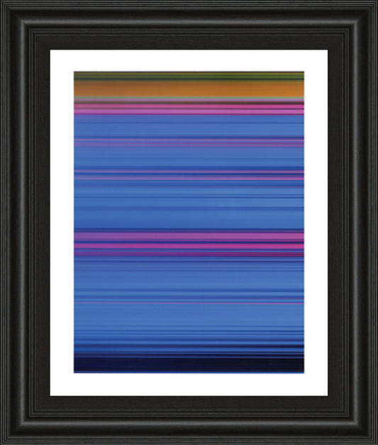 Abstract Blues By Mark Baker - Framed Print Wall Art - Blue Classy Art