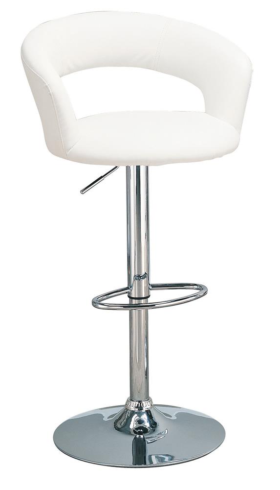 Rec Room Adjustable Bar Stool White Coaster Z2 Premium