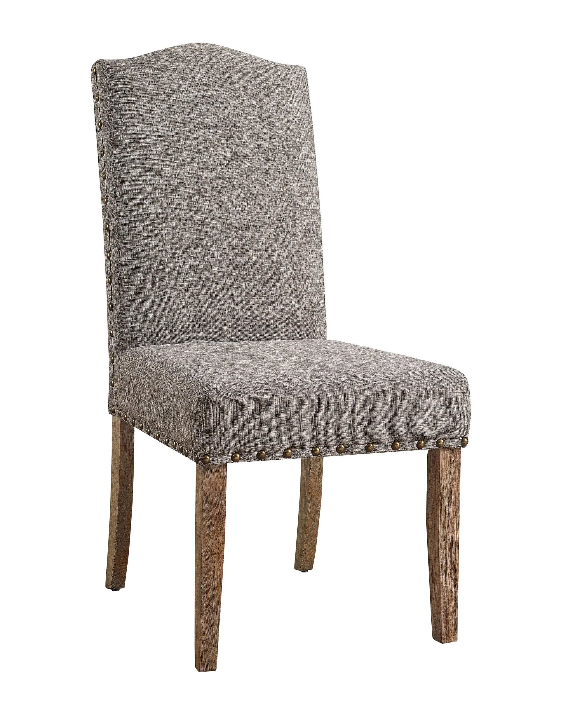 Vesper Brown/Gray Dining Chair, Set of 2 Crown Mark