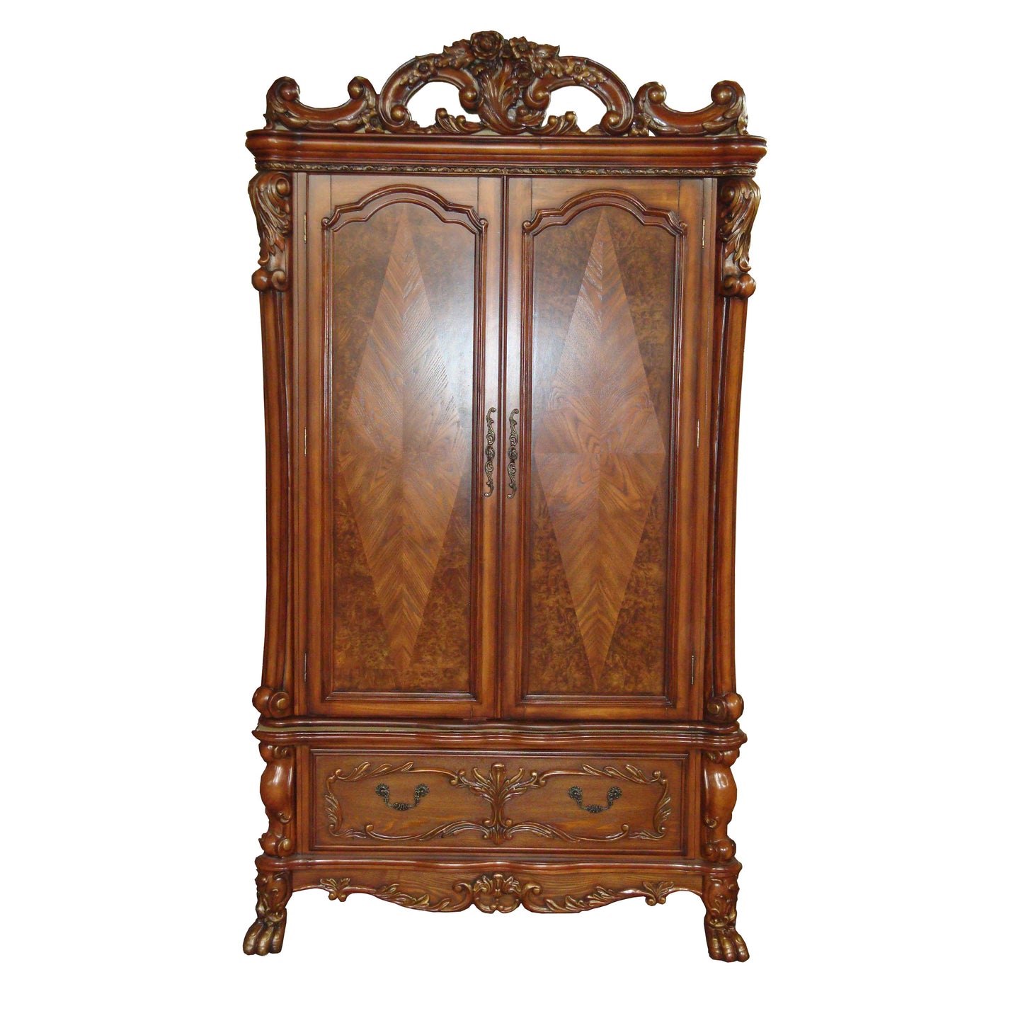 Dresden Cherry Oak TV Armoire ACME East