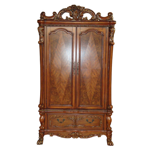 Dresden Cherry Oak TV Armoire ACME East