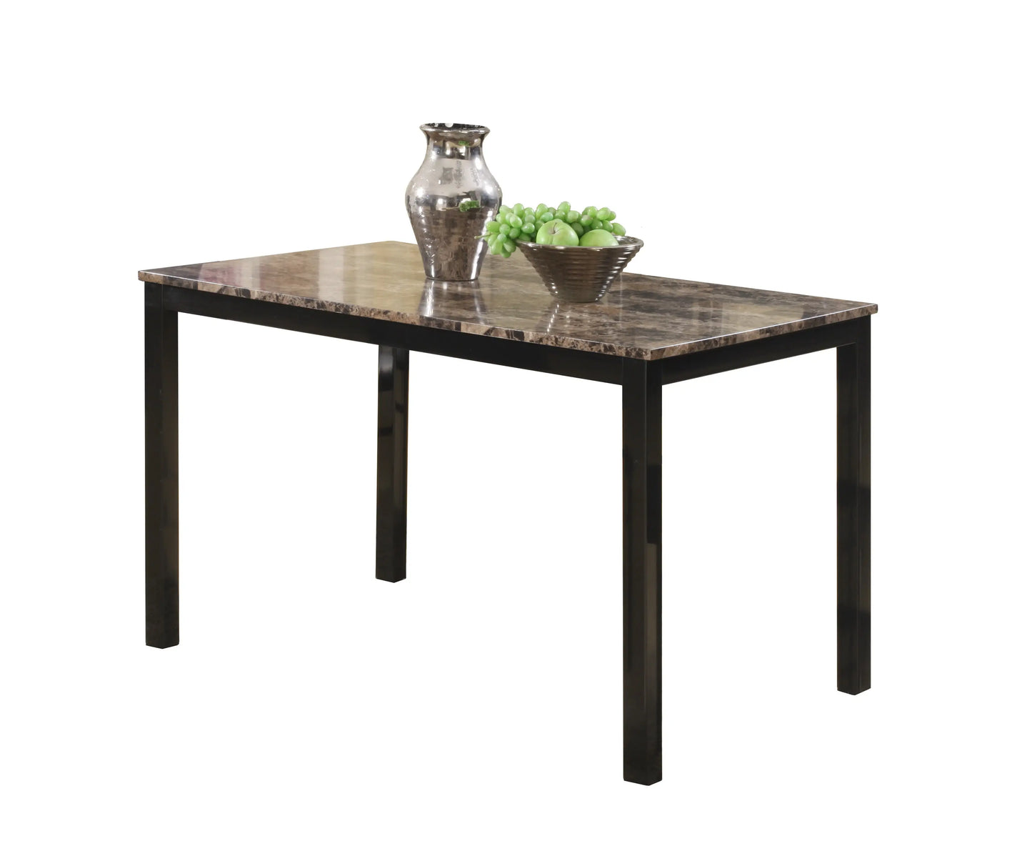 Aiden Brown/Black 5-Piece Dining Set Crown Mark