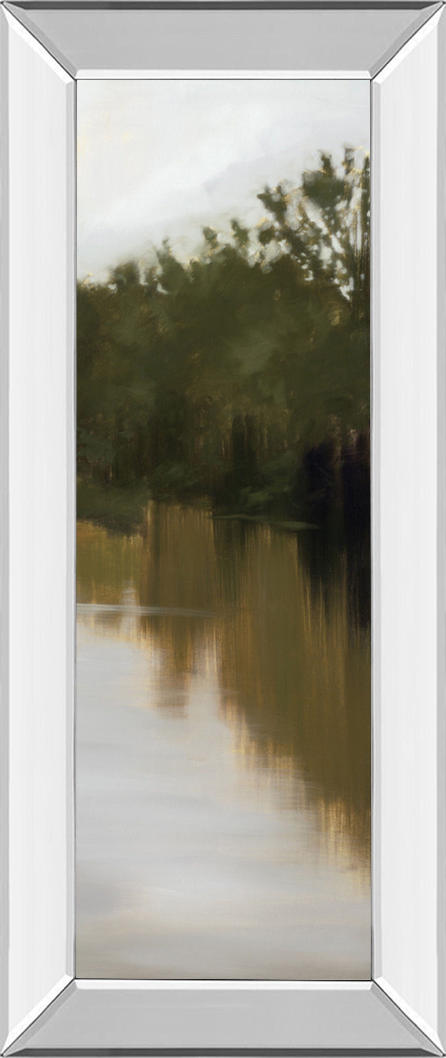 River Journey By Megan Lightell - Framed Print Wall Real Glass - Green Classy Art