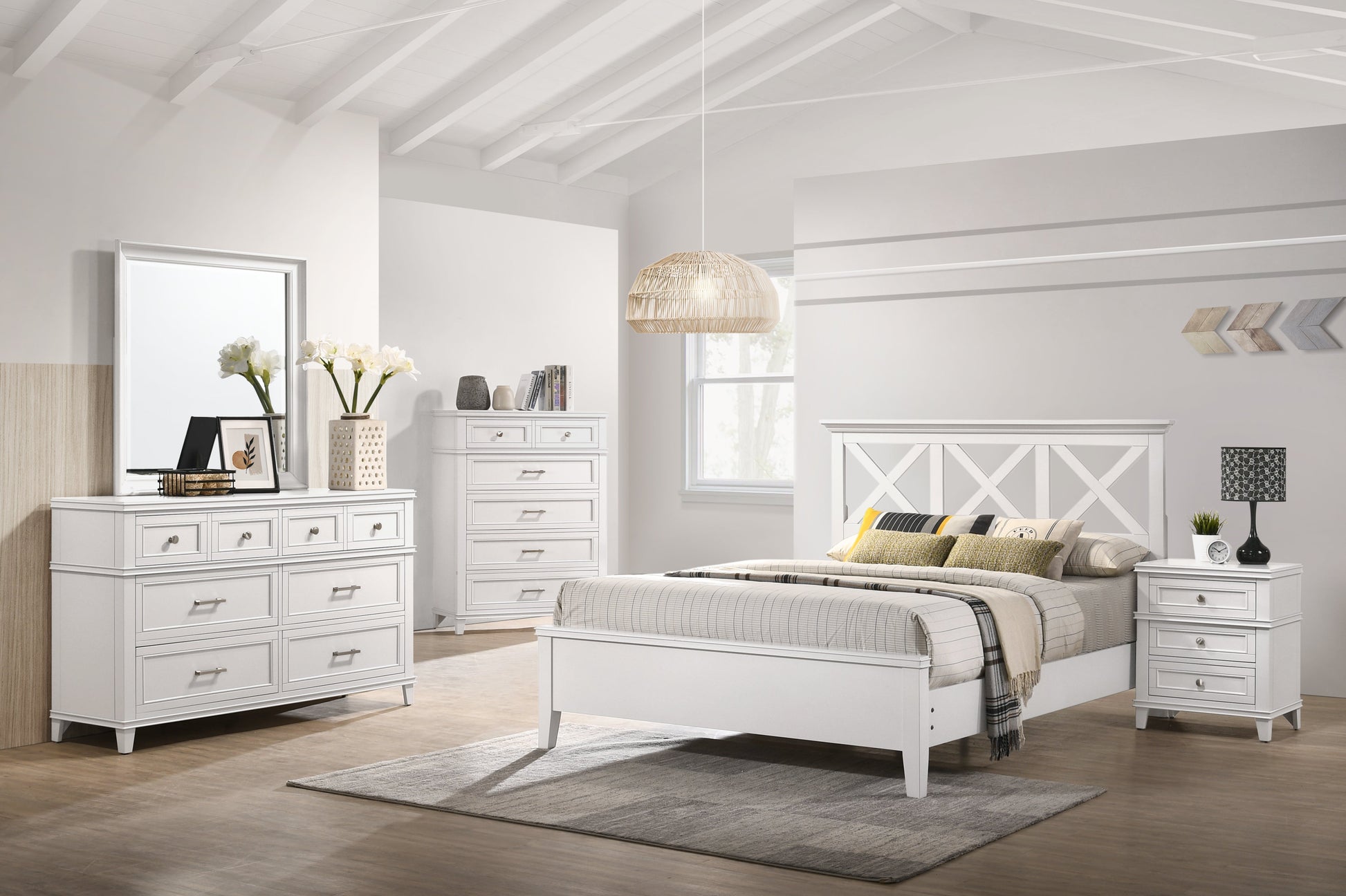 White Nova II Bedroom Bernards Furniture