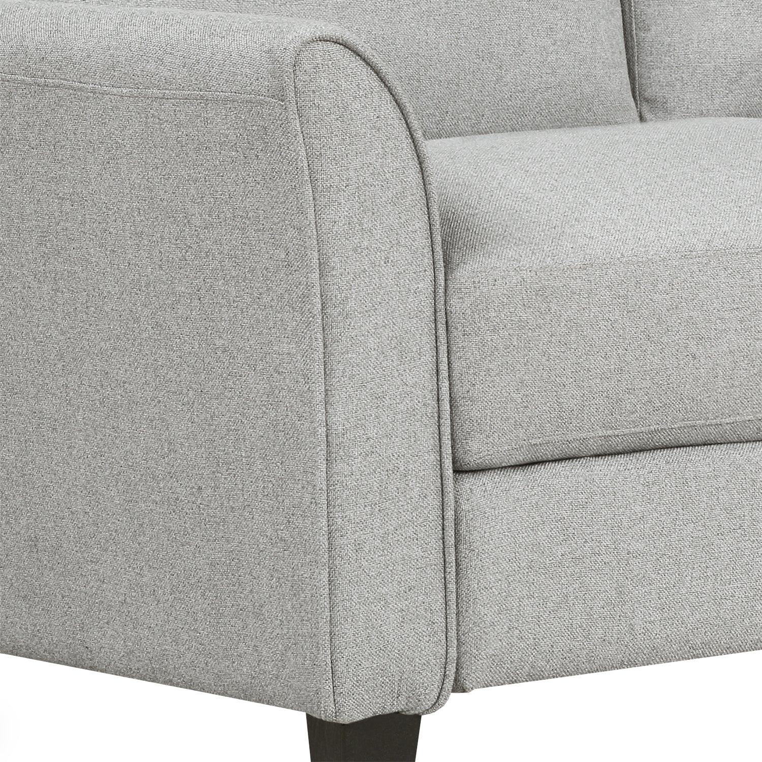 Living Room Sets Furniture Armrest Sofa Single Chair Sofa Loveseat Chair 3-Seat Sofa (ChairLoveseat Chair&3-Seat Sofa, Light Gray) House to Home Furnishings LLC