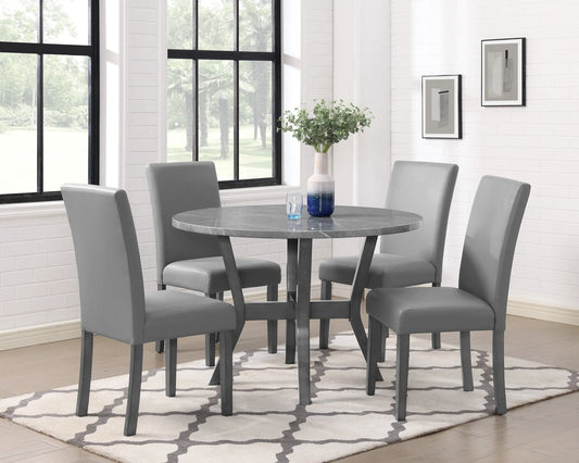 Judson Gray 5-Piece Dining Set Crown Mark