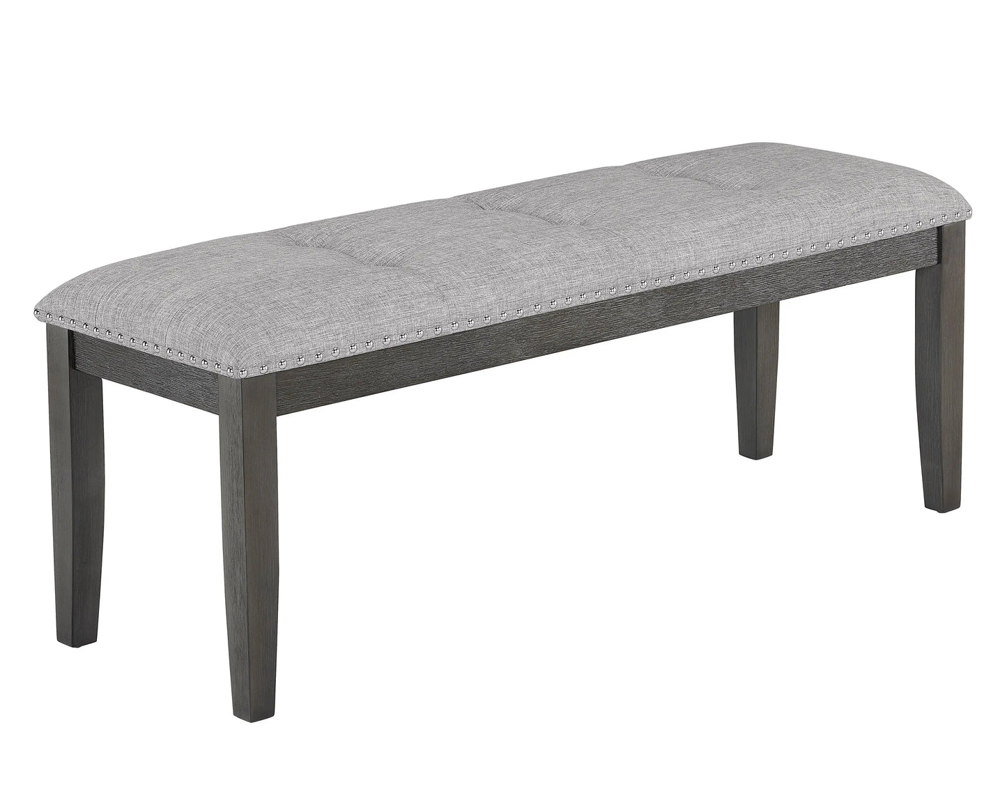 Vance Gray Dining Bench Crown Mark