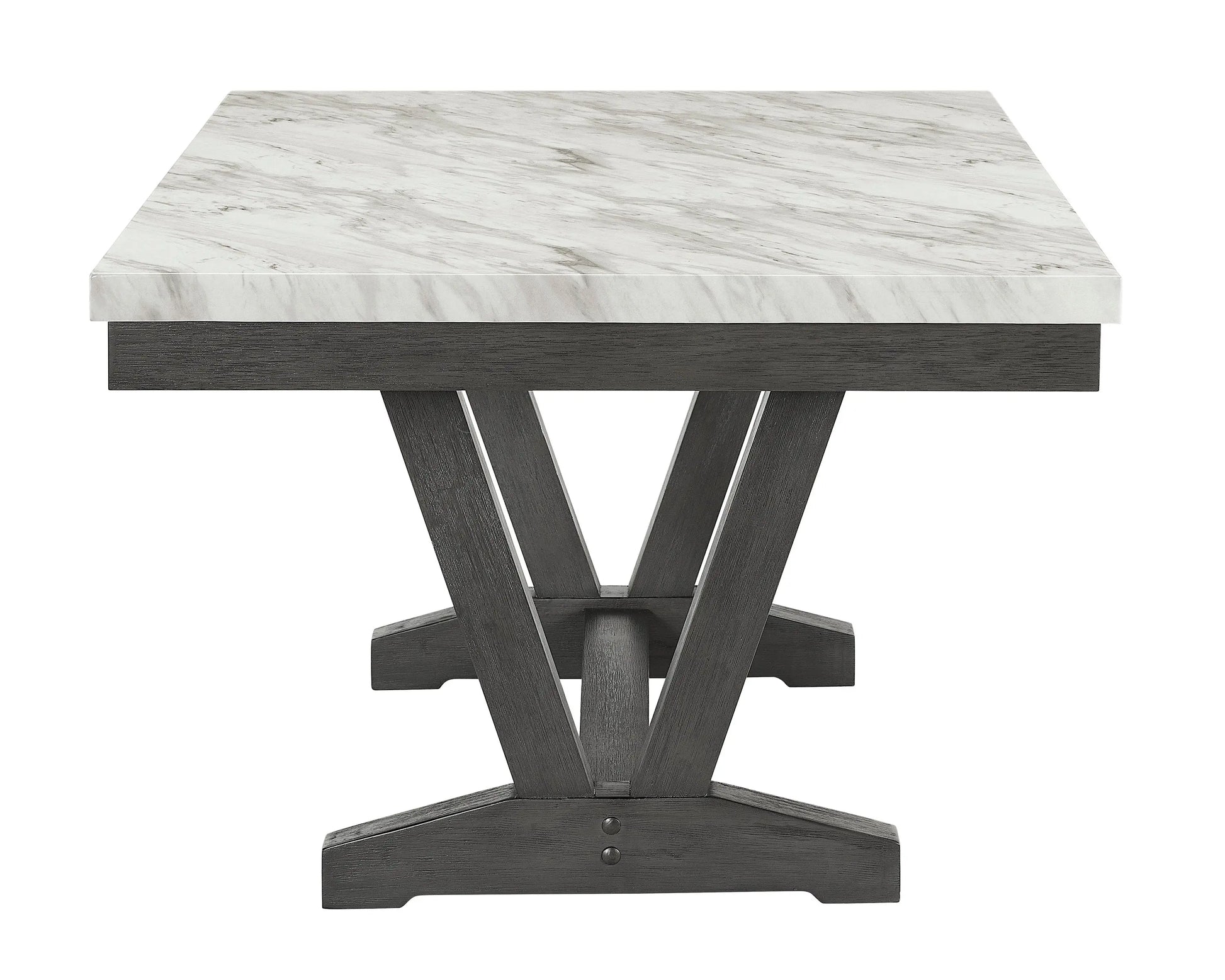 Vance Faux Marble Dining Table Crown Mark