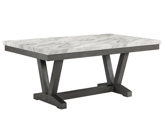 Vance Faux Marble Dining Table Crown Mark