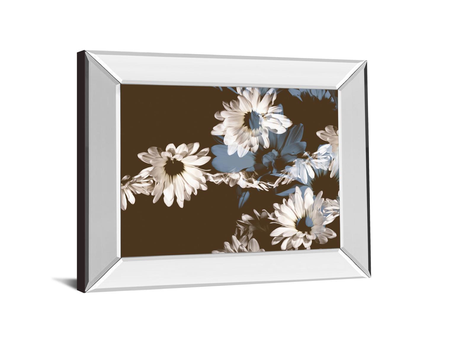 Chocolate Bloom Il By A. Project Mirror Framed Print Wall Art - Dark Brown Classy Art