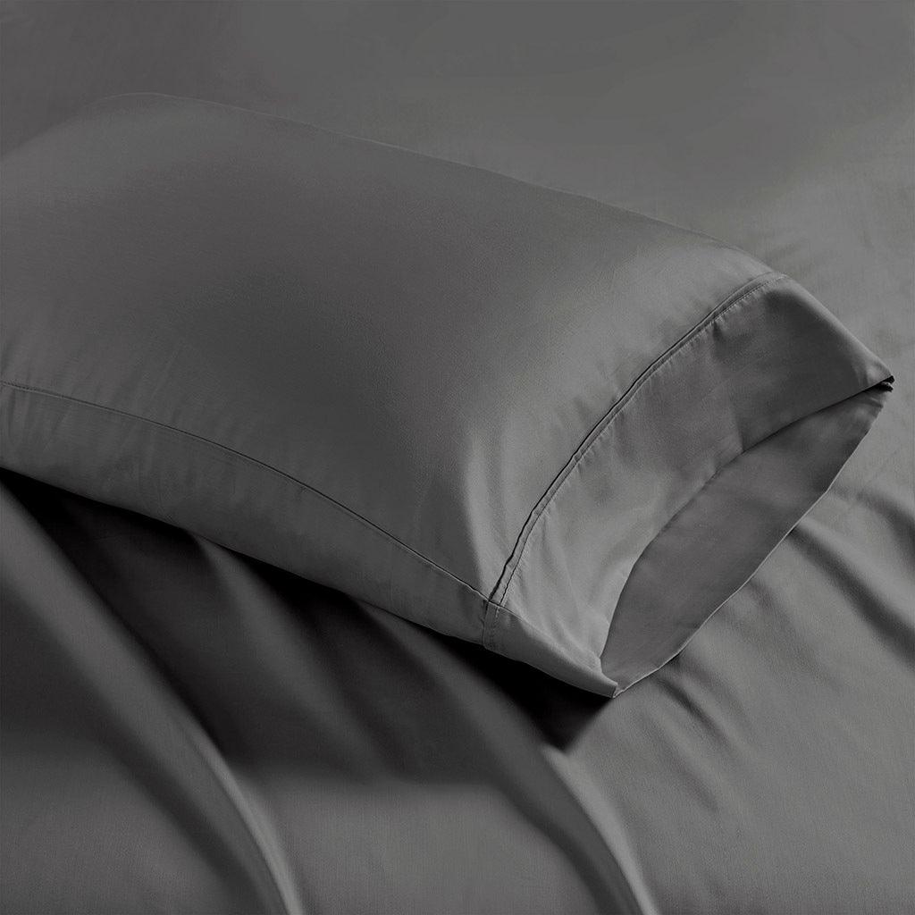 1500 Thread Count King Sheet Set Charcoal Olliix.com