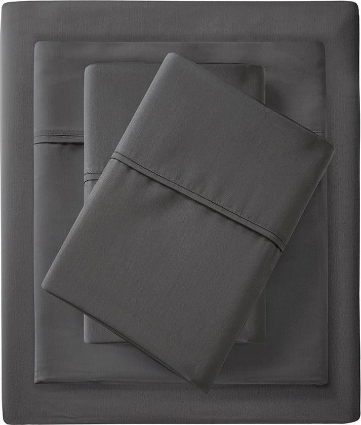 1500 Thread Count King Sheet Set Charcoal Olliix.com