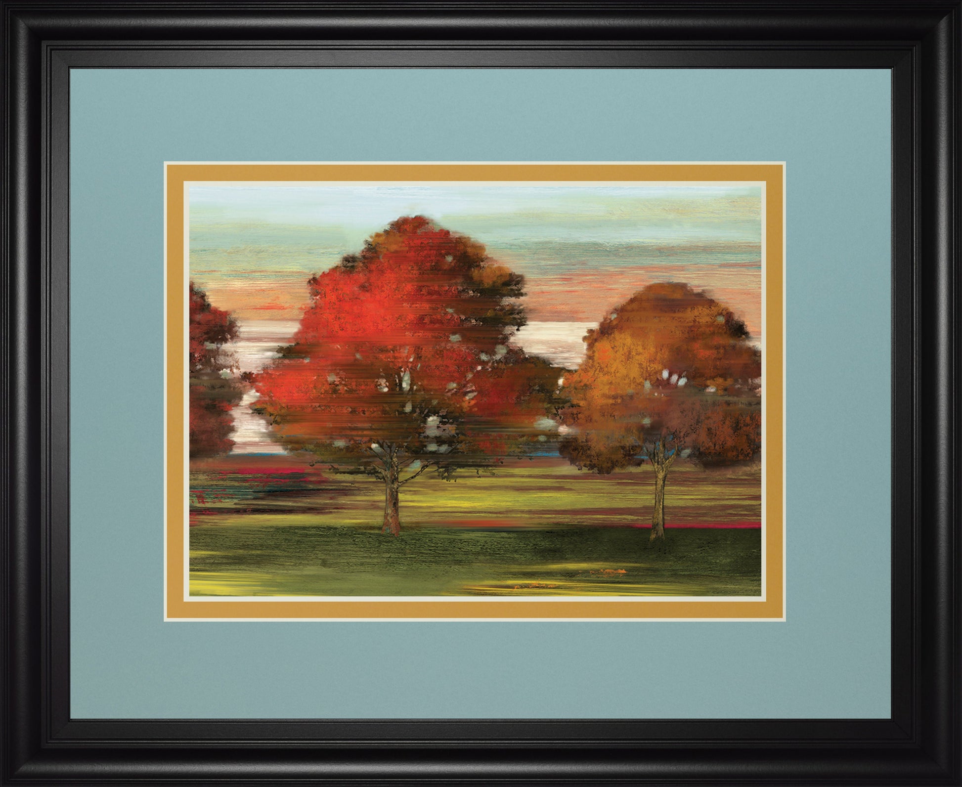 Tress In Motion By Alison Pearce - Framed Print Wall Art - Red Classy Art