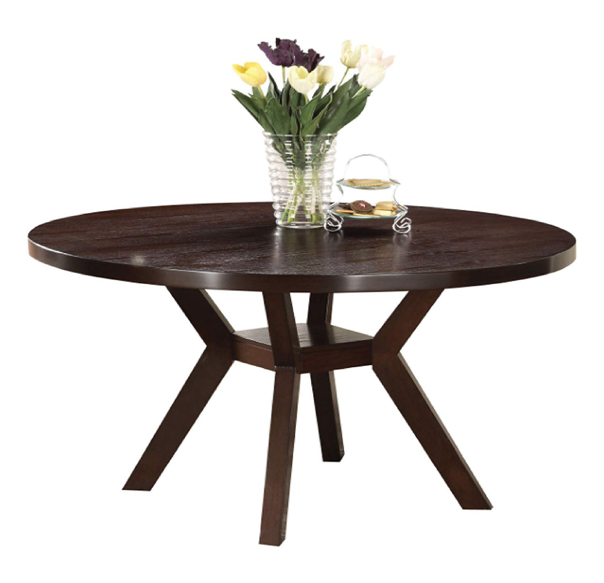 Acme Furniture Drake Round Dining Table in Espresso 16250 ACME East