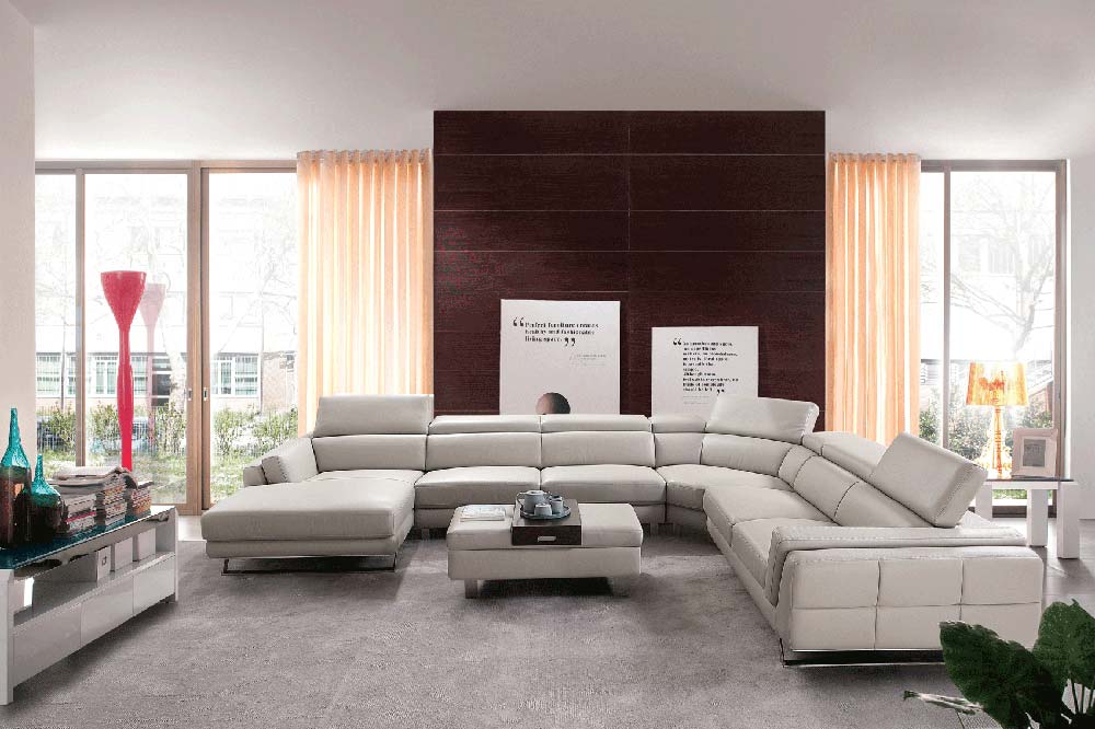 ESF Furniture - Sectional Left in Light Grey - 582-Sectional Left ESF Furniture