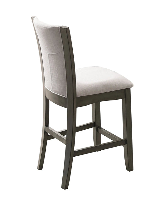 Camelia Gray Counter Height Chair, Set of 2 Crown Mark