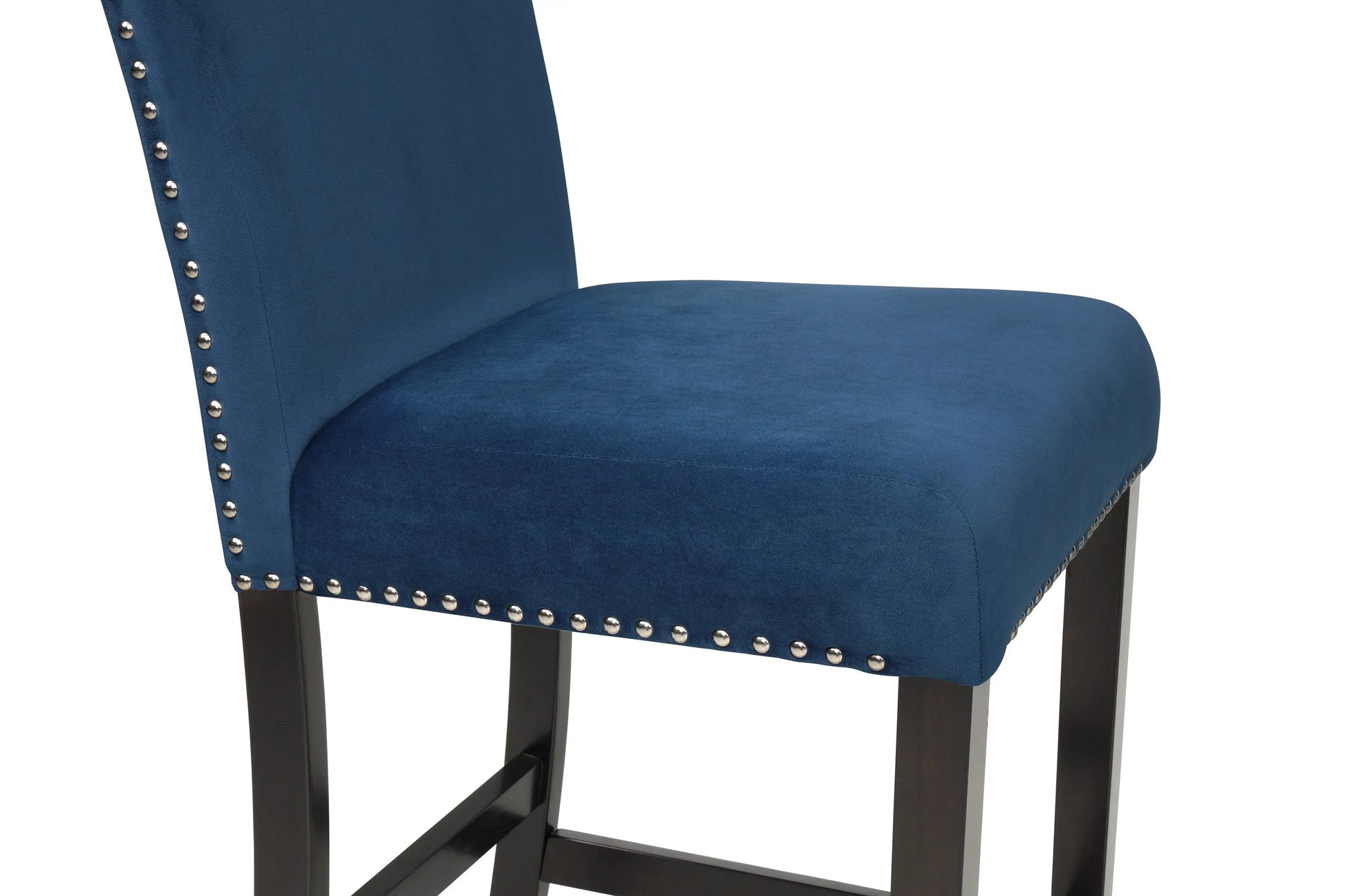 Lennon Royal Blue Counter Height Chair, Set of 2 Crown Mark