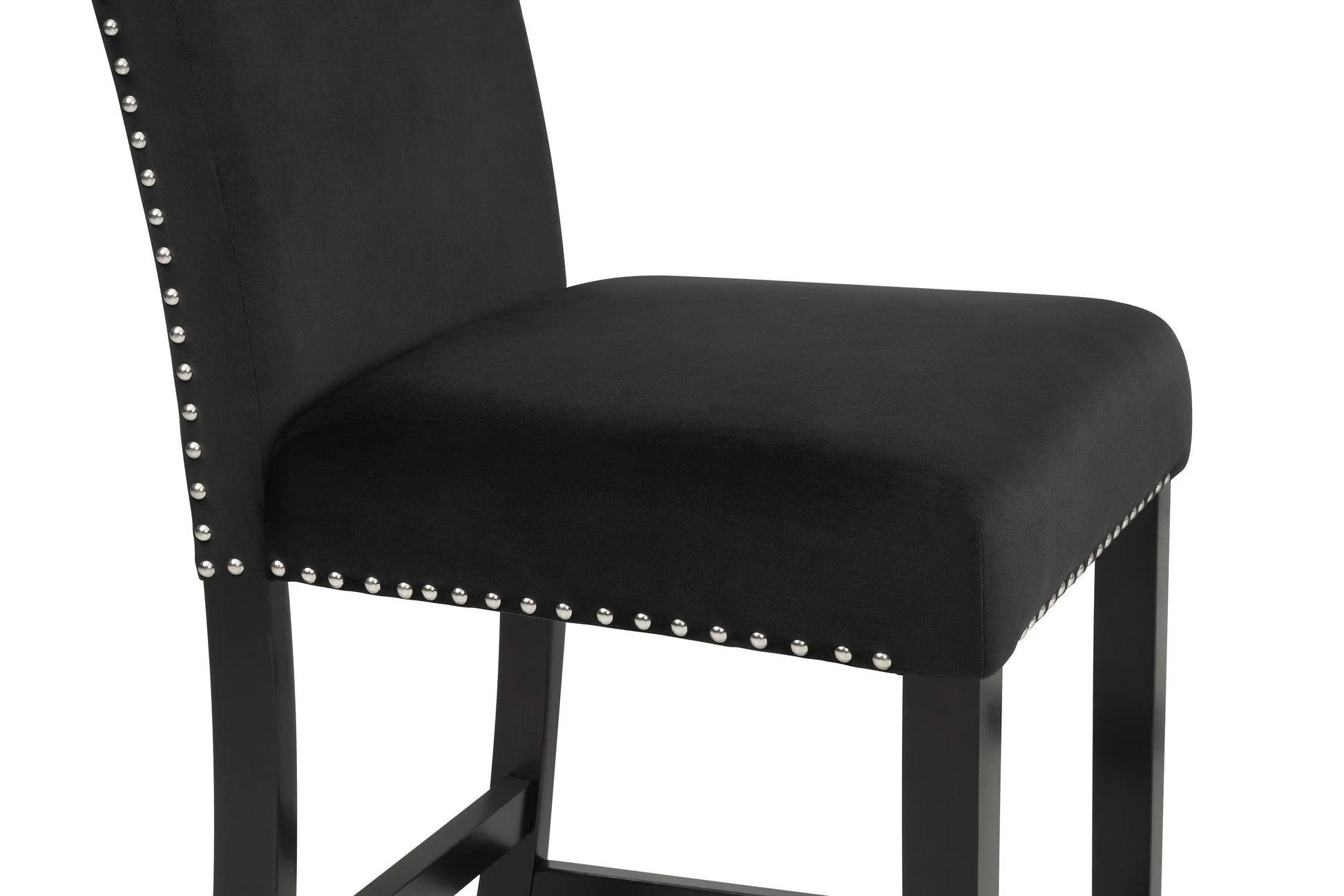 Lennon Black Counter Height Chair, Set of 2 Crown Mark