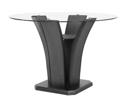 Camelia Gray Round Counter Height Table Crown Mark