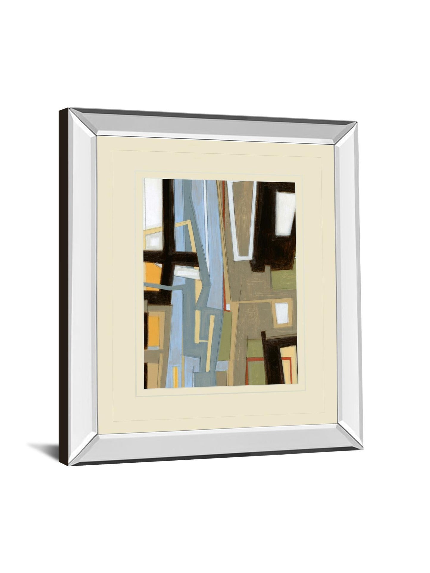 High Expectations Il By Norman Wyatt Jr. - Mirror Framed Print Wall Art - Blue Classy Art