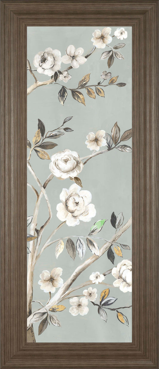 A Flower For You II By Asia Jensen - Light Gray Classy Art