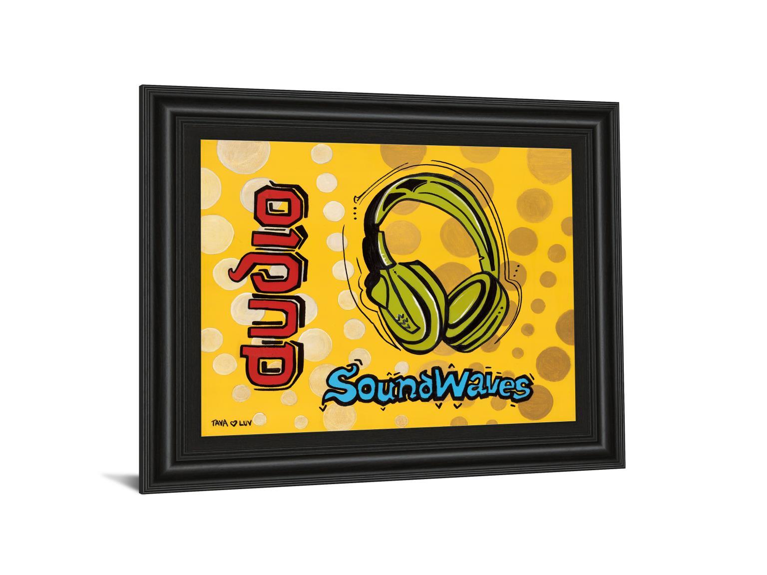 Audio By Tava Luv - Framed Print Wall Art - Yellow Classy Art