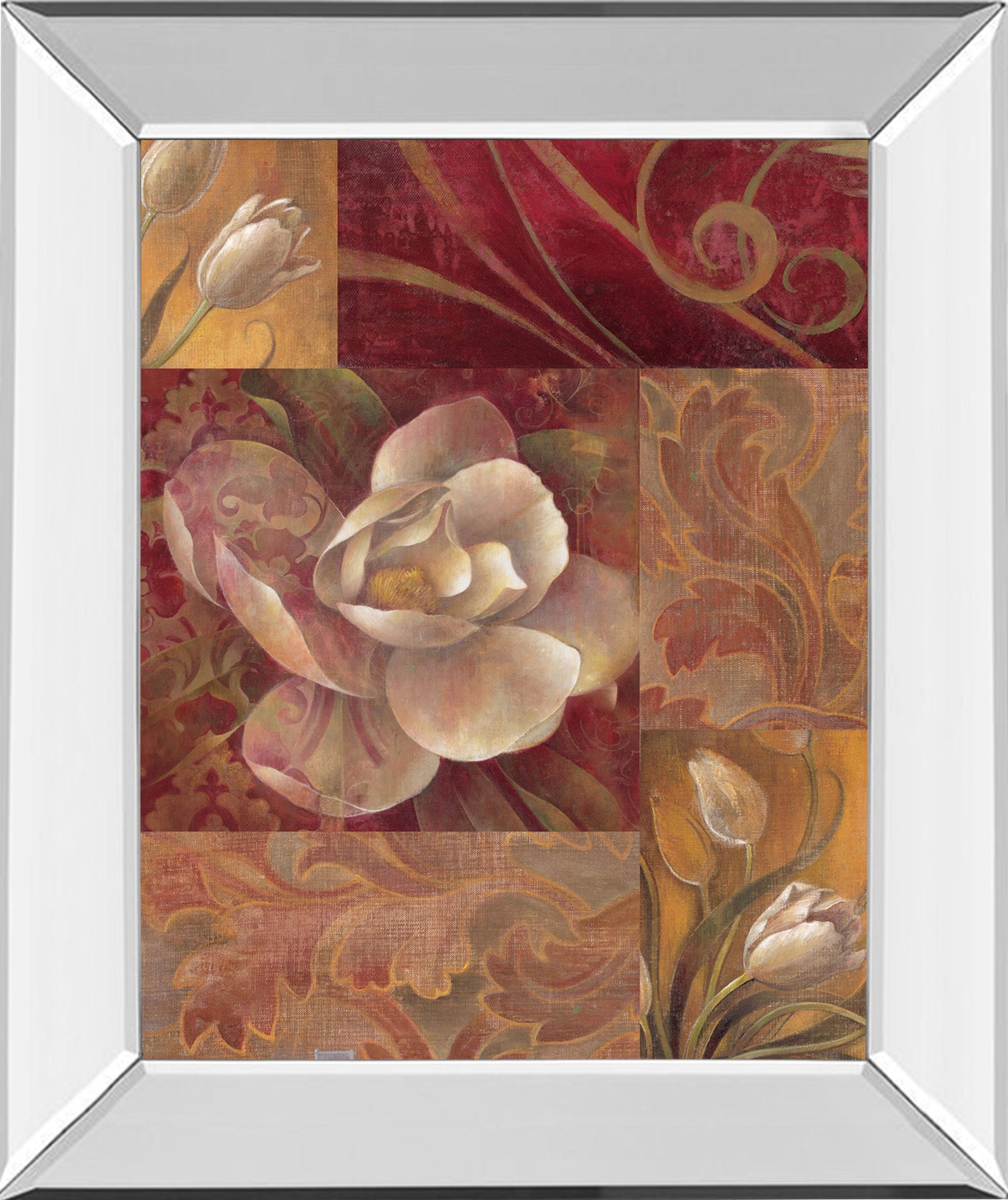 Variety Of Style I By Elaine Vollherbst-Lane - Mirror Framed Print Wall Art - Red Classy Art