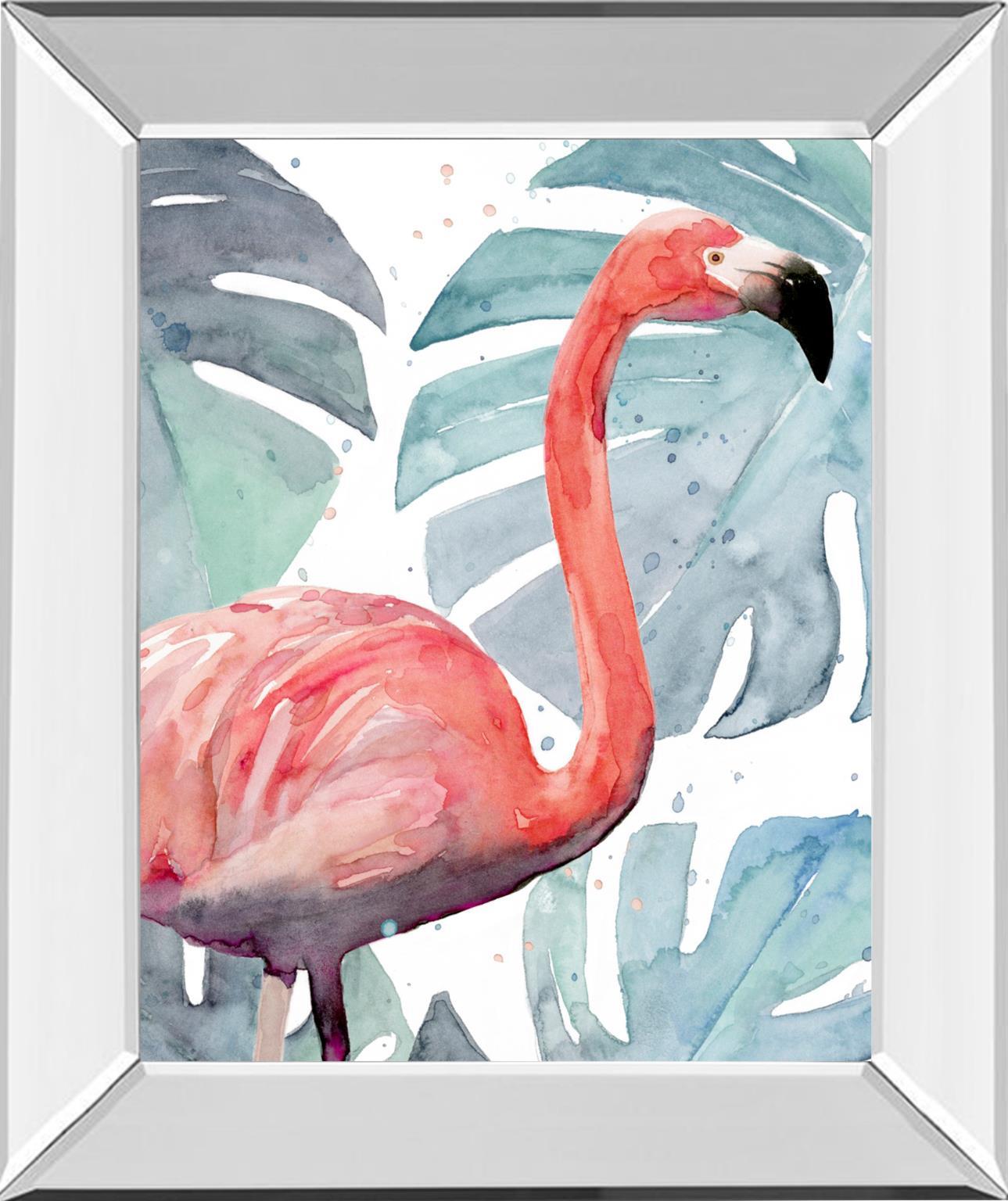 Flamingo Splash I By Annie Warren - Pink Classy Art