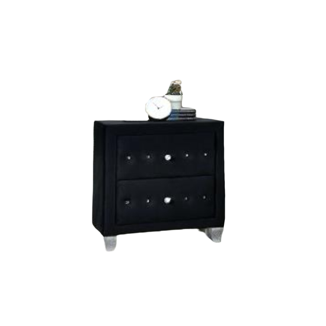 Dana Black Nightstand Massa Gallery Furniture