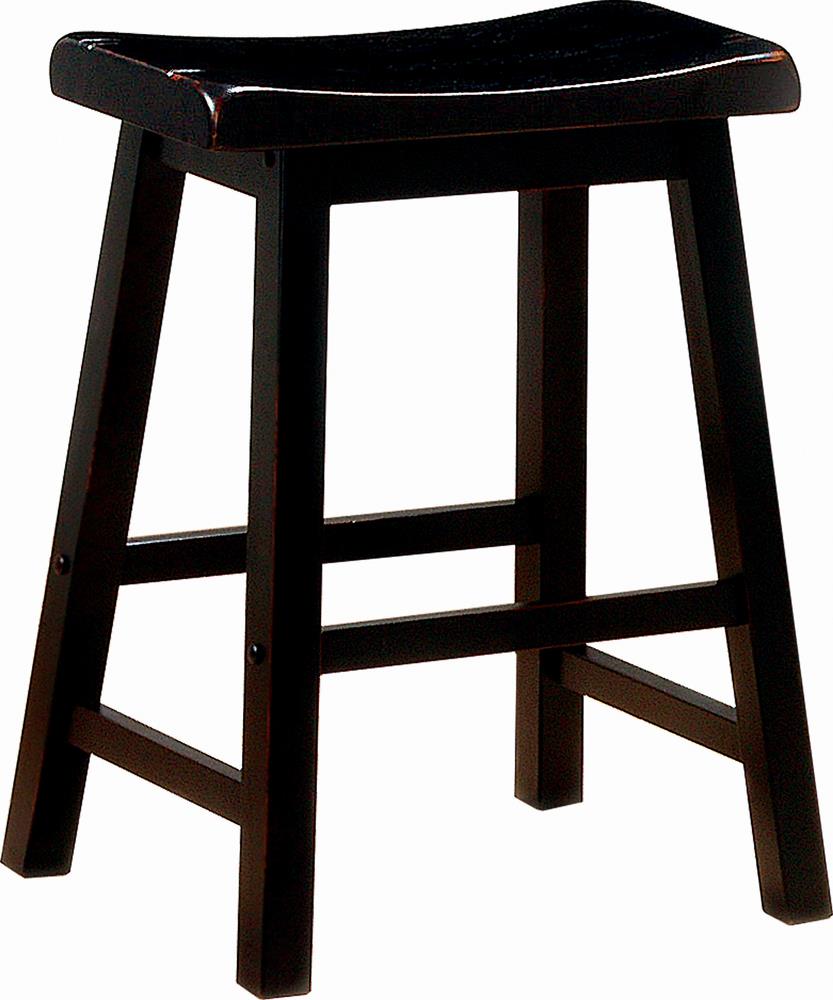 Transitional Black Counter-Height Stool Coaster Z2 Premium