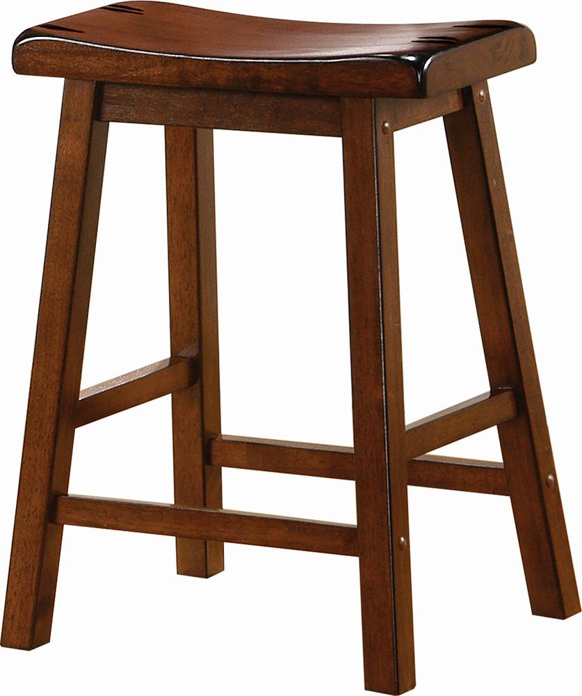 Transitional Chestnut Counter-Height Stool Coaster Z2 Premium