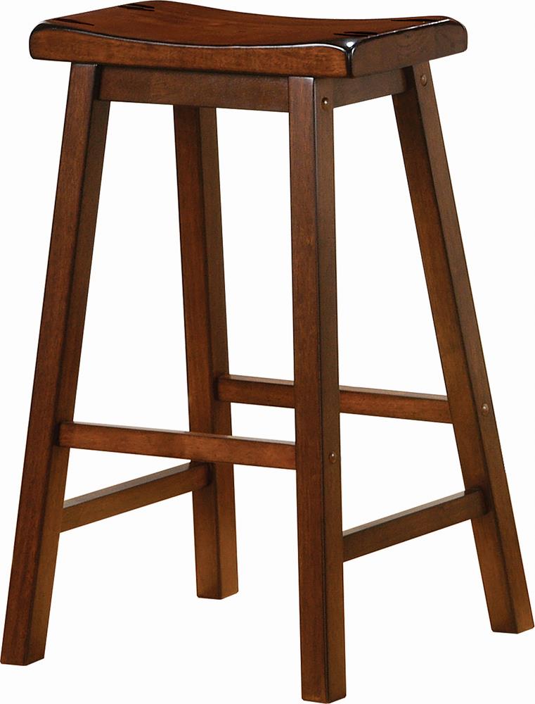 Transitional Chestnut Bar-Height Stool Coaster Z2 Premium