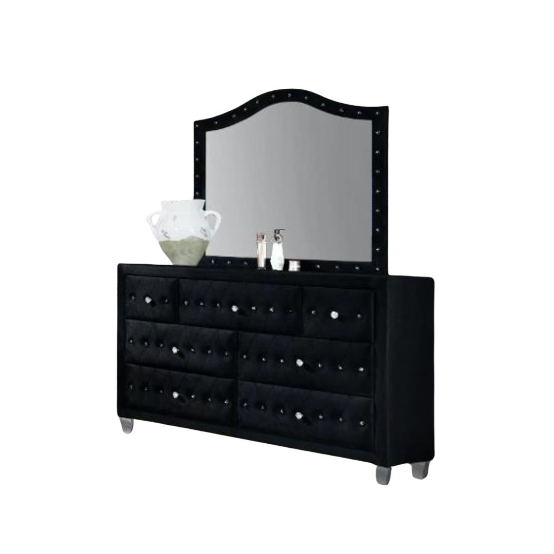 Dana Black Dresser Mirror Massa Gallery Furniture