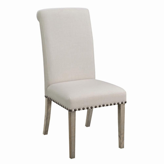 Taylor Beige Upholstered Parson Dining Chair Coaster Z2 Premium