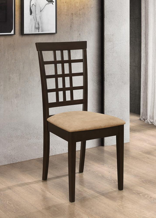 Kelso Casual Peat and Cappuccino Side Chair Coaster Z2 Premium