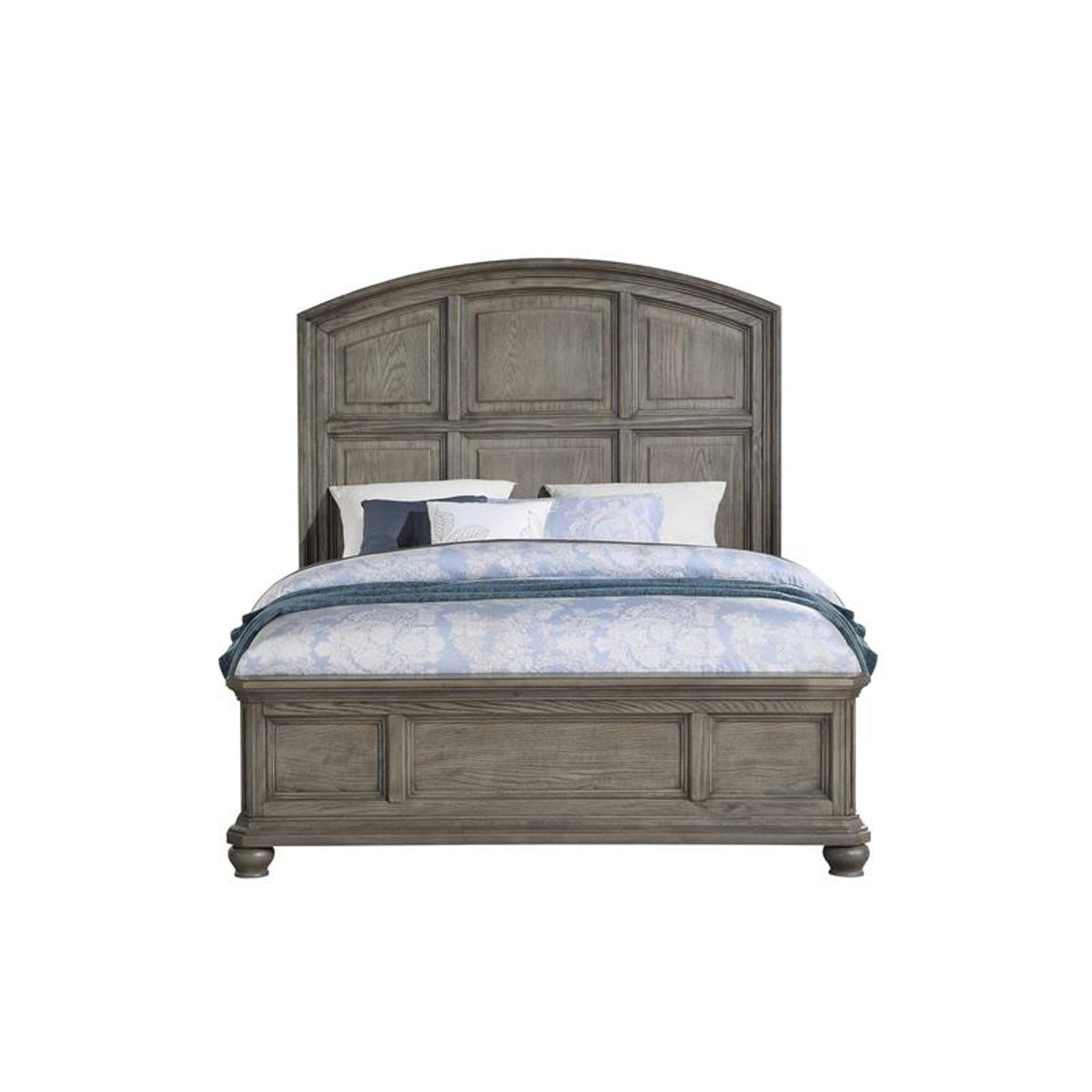 Acme Furniture Kiran Queen Panel Bed in Gray 22070Q ACME East