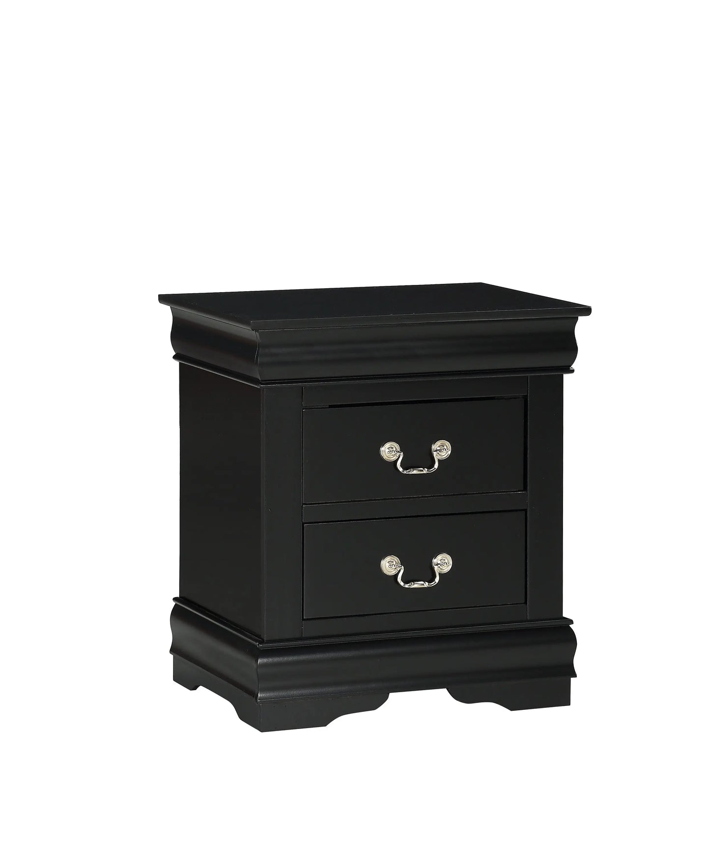 Louis Philip Black Nightstand Crown Mark