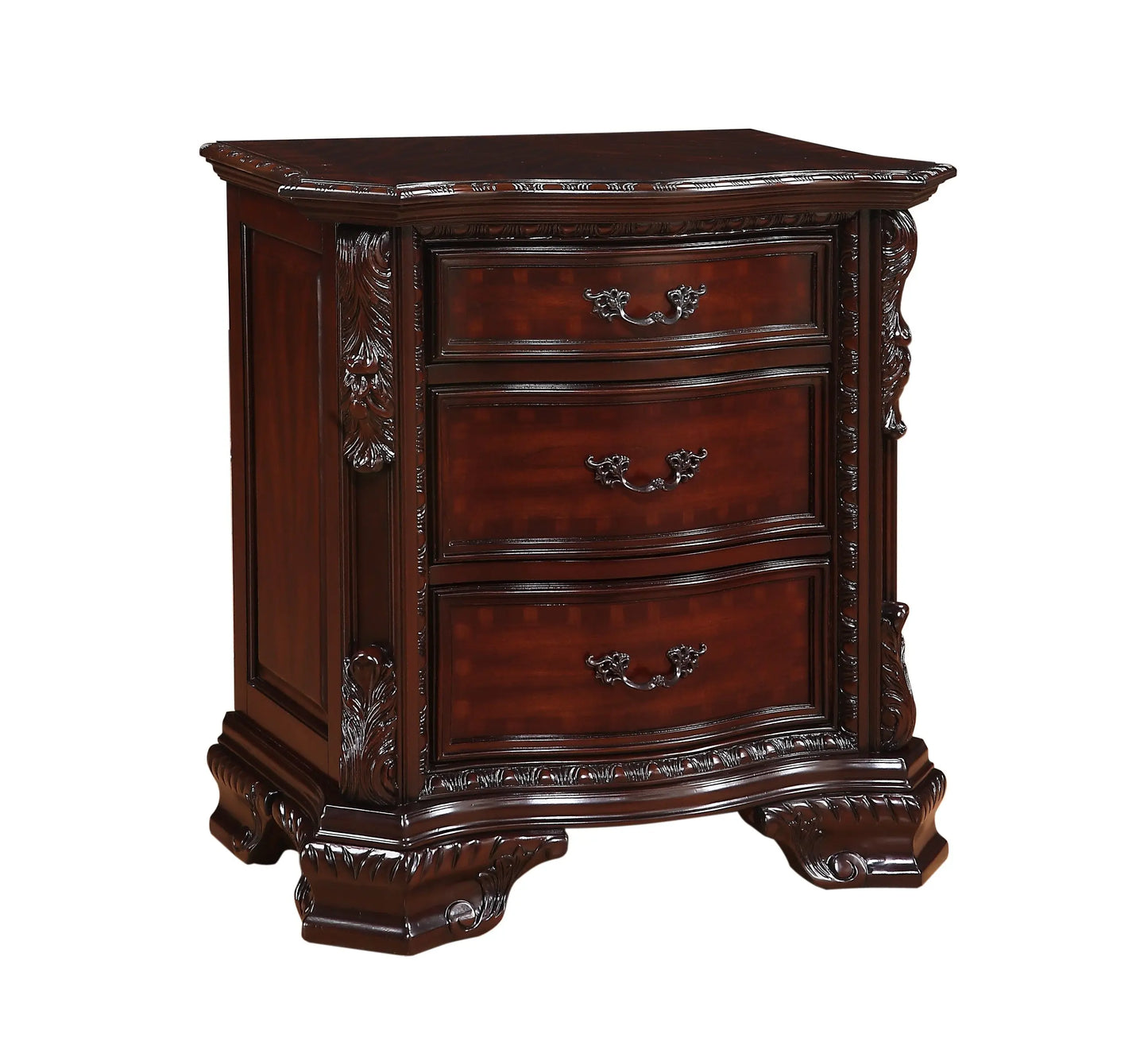 Sheffield Rich Brown Nightstand Crown Mark