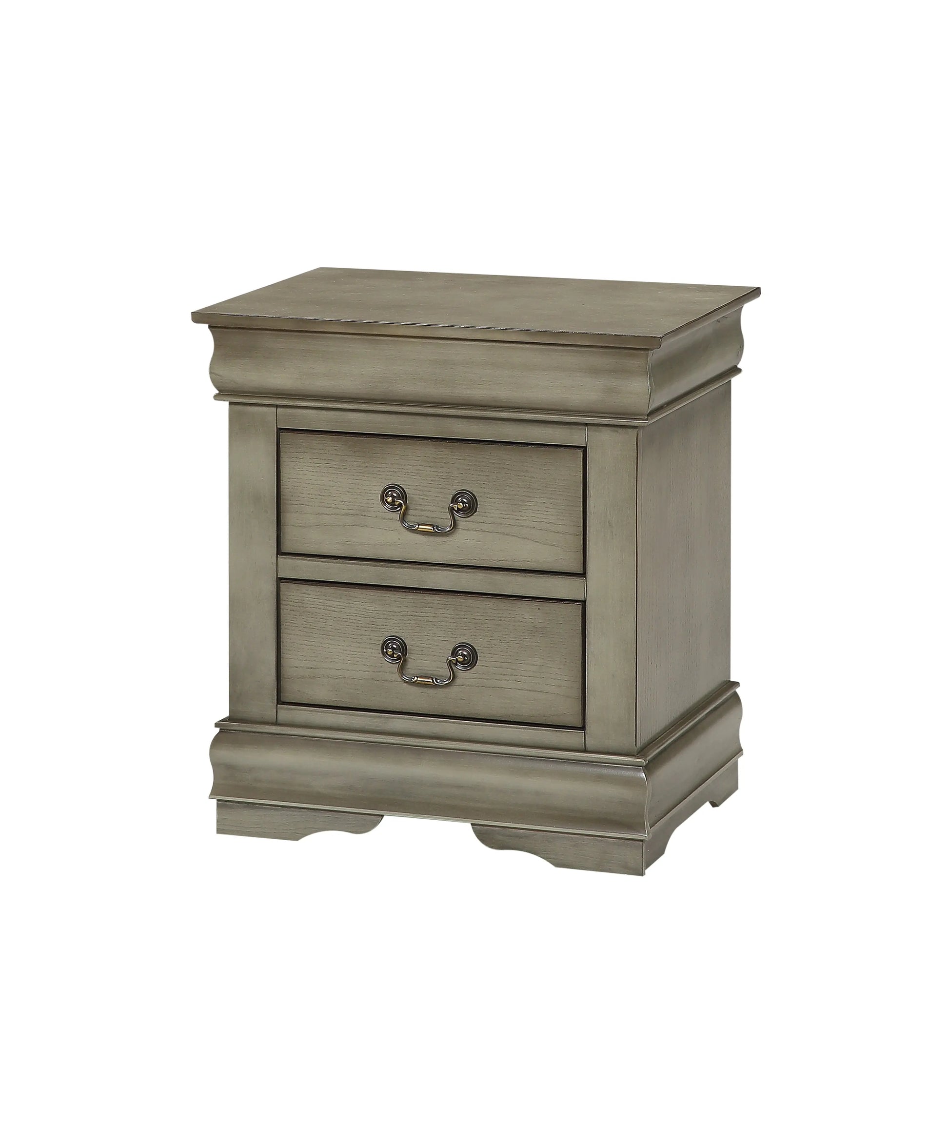 Louis Philip Gray Nightstand Crown Mark