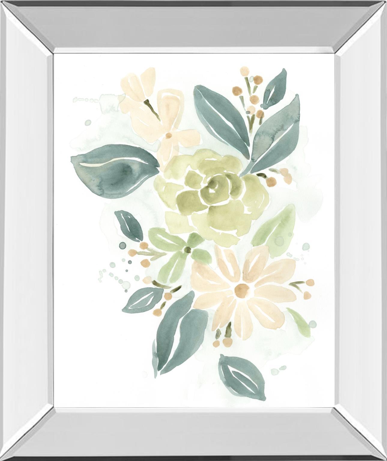 Spring Greens I By June Erica Vess - Light Blue Classy Art