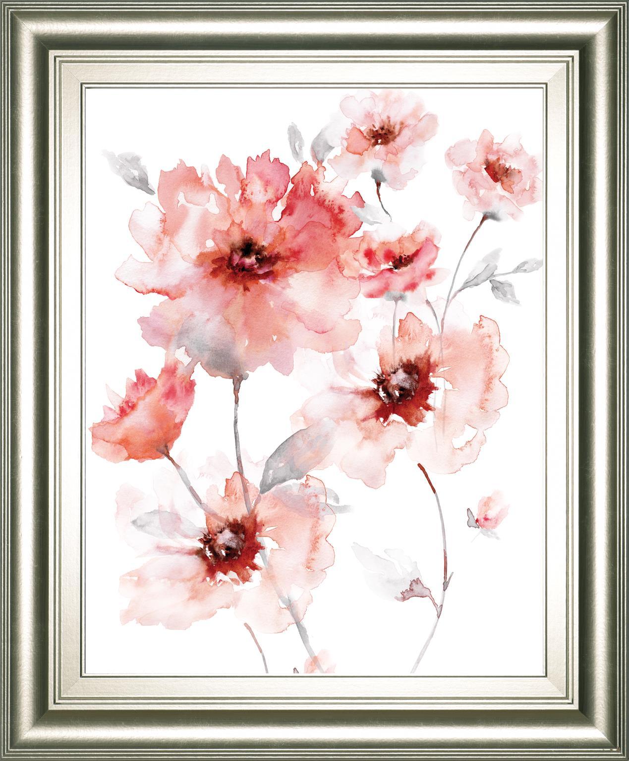 22x26 Translucent Blush I By Nan - Red Classy Art