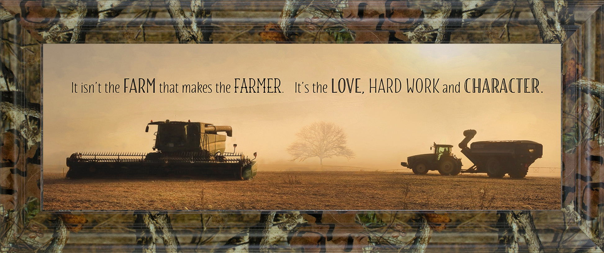 The Farmer By Lori Dieter - Wall Art - Dark Brown Classy Art