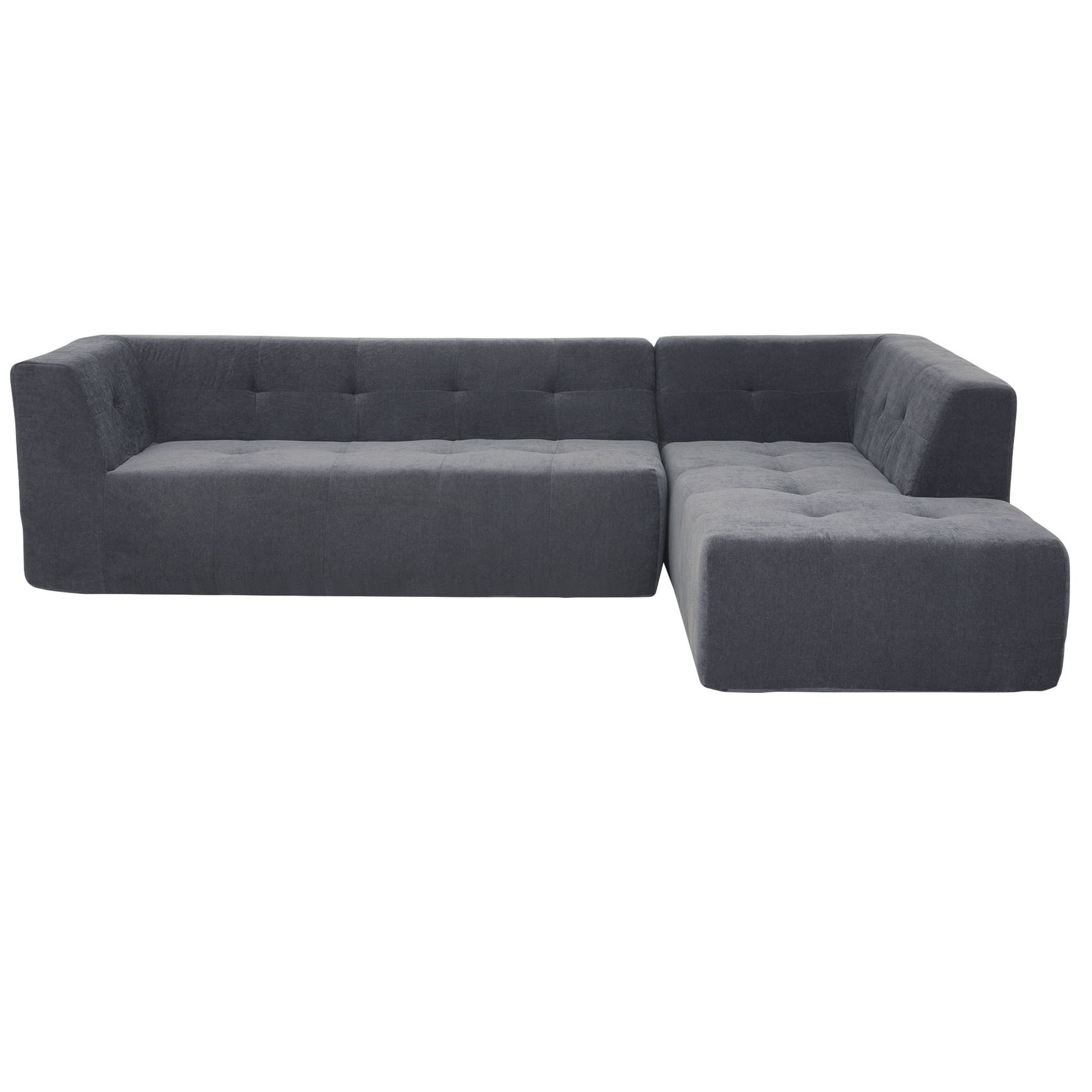 110.2”x72.8" Modular Modular Combination Living Room Sofa Set, Modern Minimalist Sofa, Living Room Upholstered Sofa Bed, Bedroom, 3pcs Computer Free Combination, L-Shaped,Dark Grey House to Home Furnishings LLC