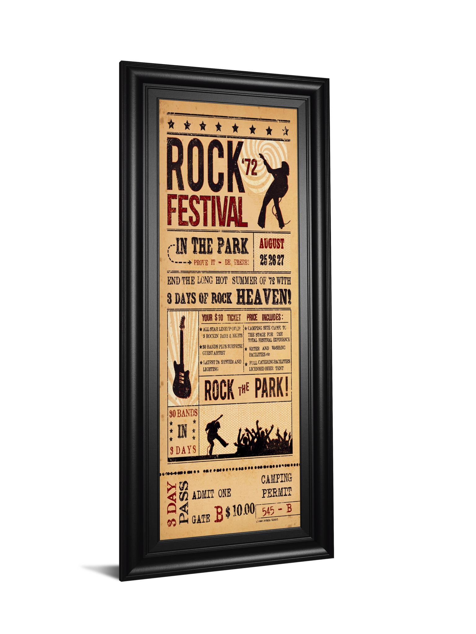 Rock Festival By The Vintage Collection - Light Brown Classy Art