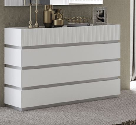 ESF Furniture - Marina Single Dresser 120 Cm in White  - MARINADRESSER-WH ESF Furniture