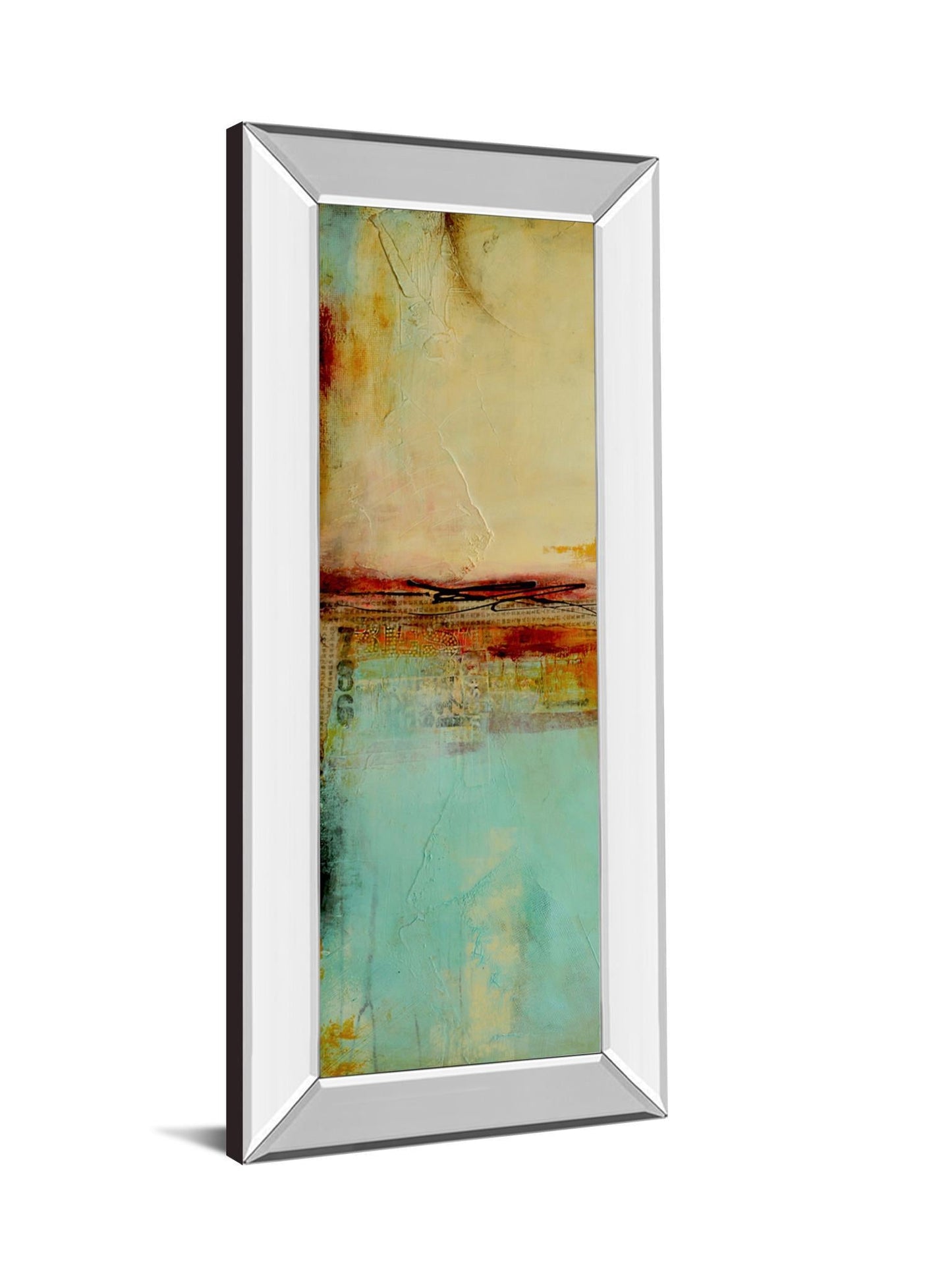 Eastside Story I By Erin Ashley - Mirror Framed Print Wall Art - Beige Classy Art