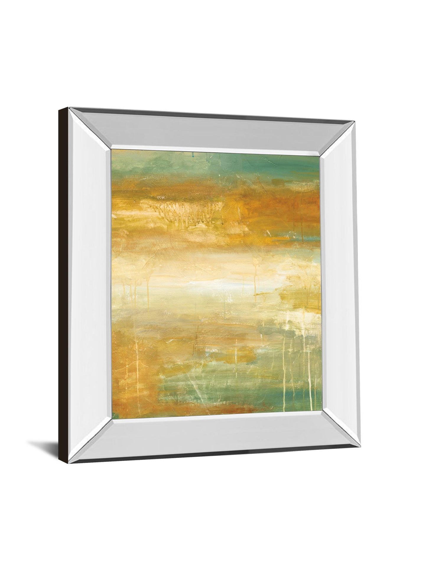 Golden Possibilities By Pasion - Mirror Framed Print Wall Art - Gold Classy Art