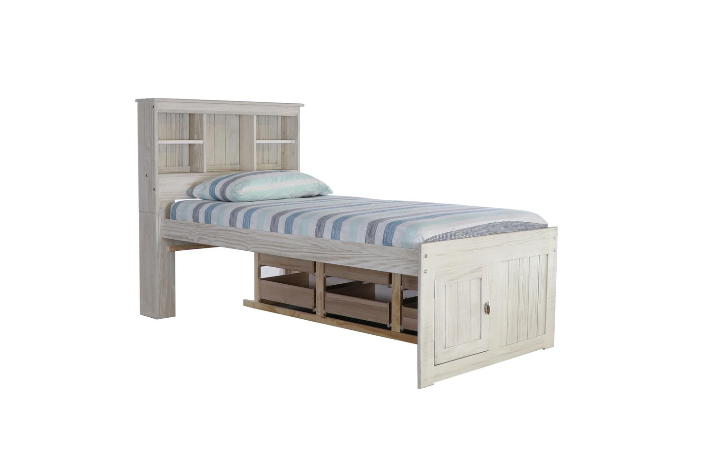 The Savannah Twin Bookcase Bed with 6 Drawers DiscoveryWorld