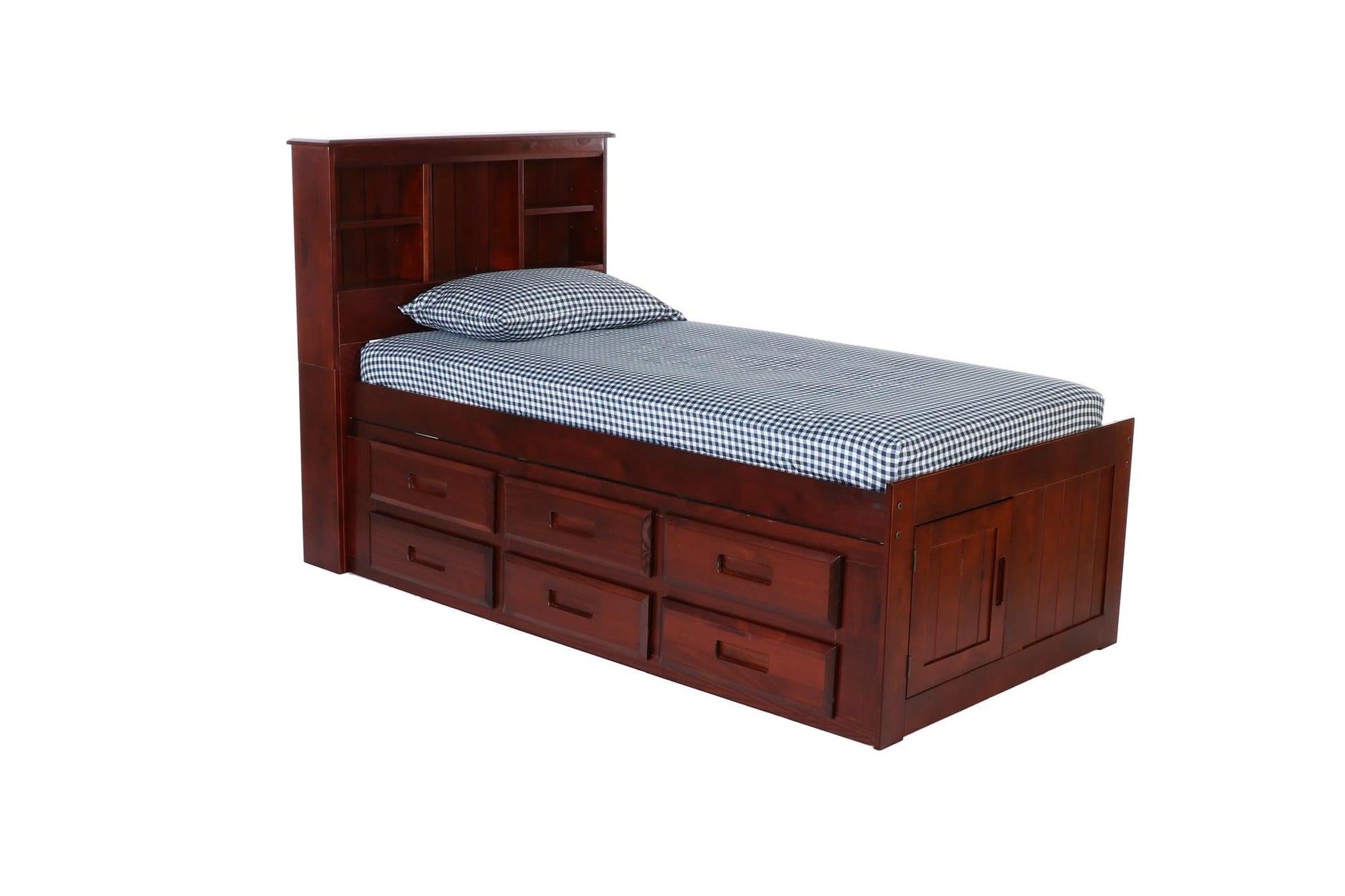 The Savannah Twin Bookcase Bed with 12 Drawers DiscoveryWorld